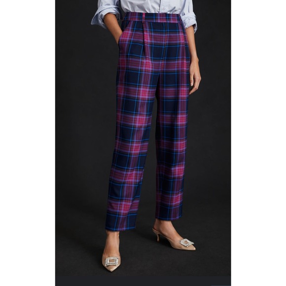 Anthropologie Pants - Exquise Cropped Plaid Pants NWOT Size Large from Anthropologie